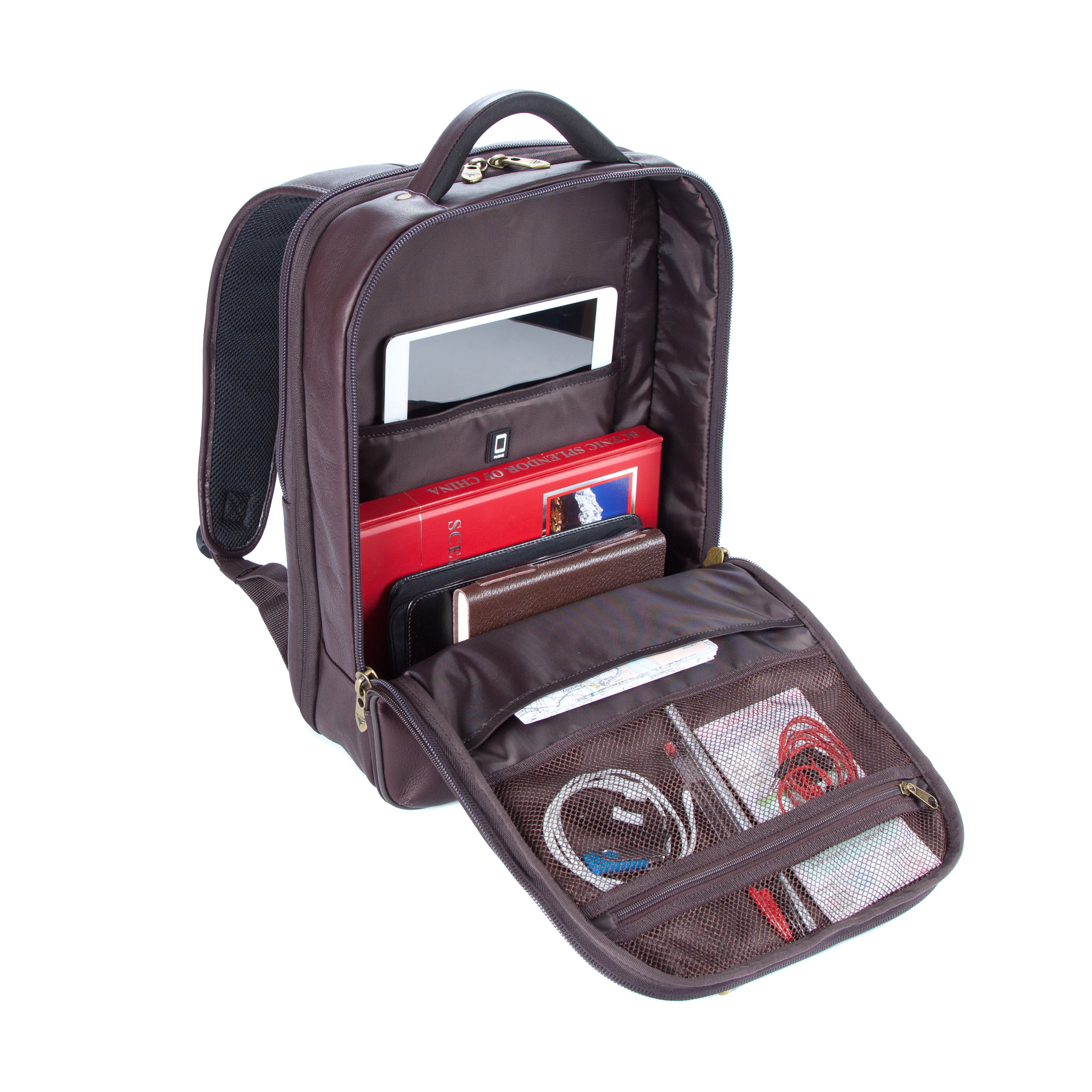 colombian leather rucksack backpack Falcon Colombian Leather Laptop Backpack – monolith global GmbH